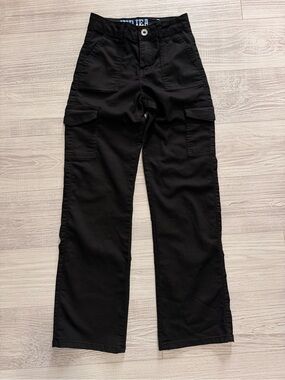 VIP Black Wide Leg Cargo Jeans for Women